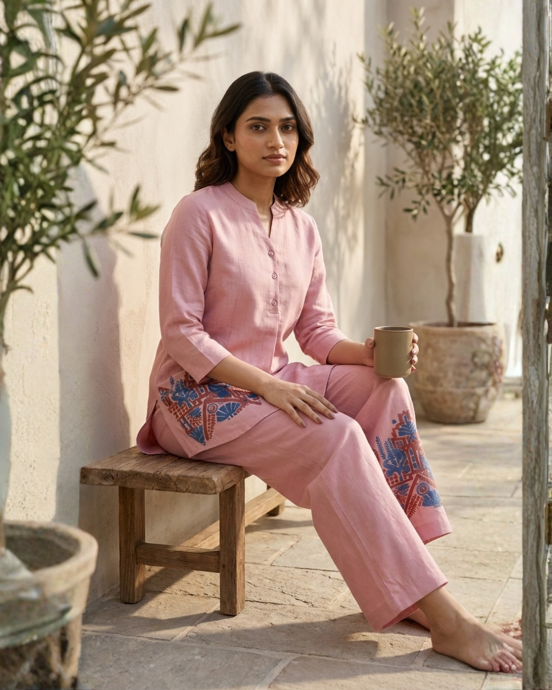 Blush Pink Kurta Co-Ord Set