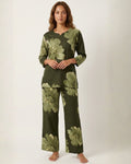 Olive Floral Print Co-ord Set
