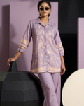 Printed Cotton Shirt & Pant Co-ord Set