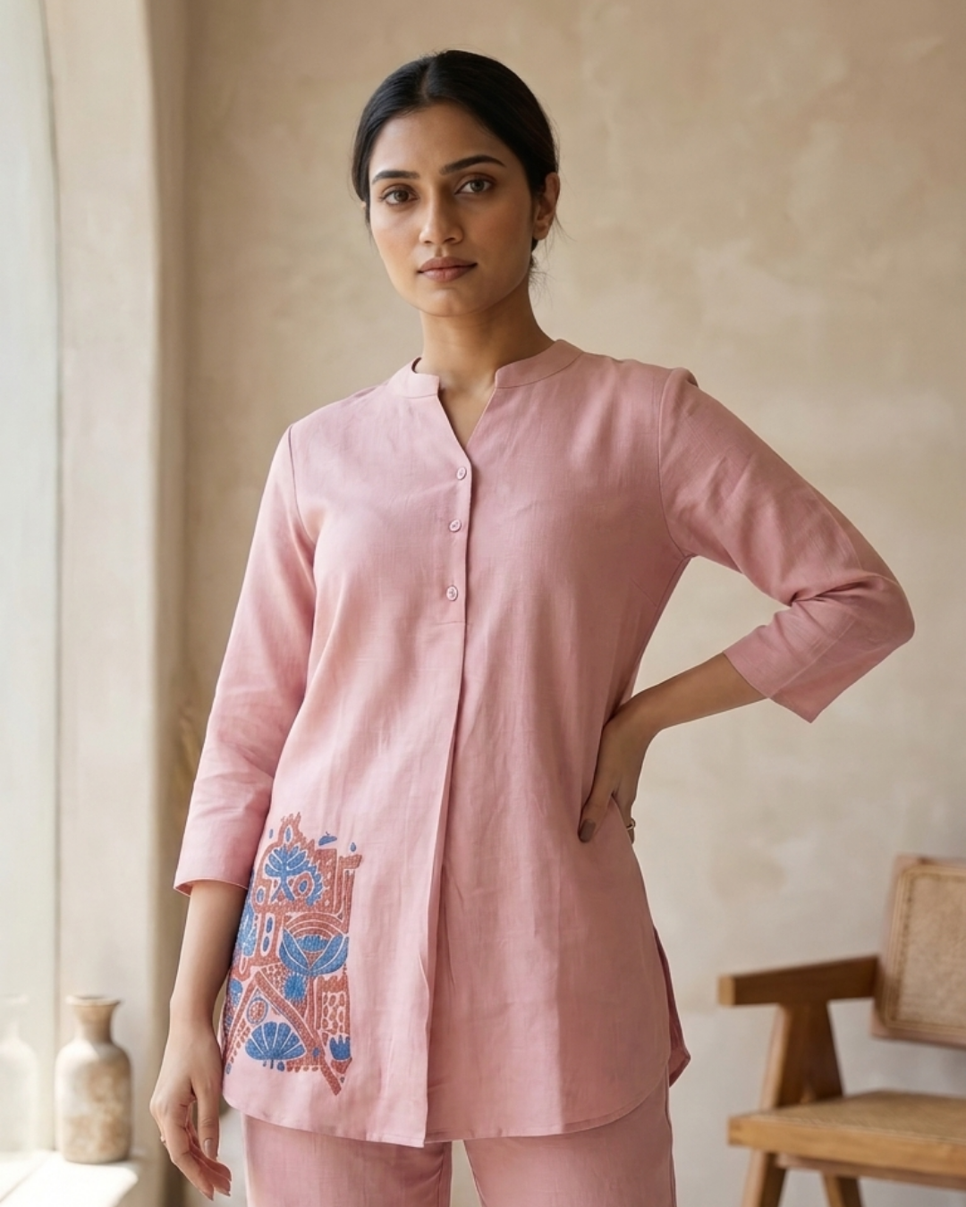 Blush Pink Kurta Co-Ord Set