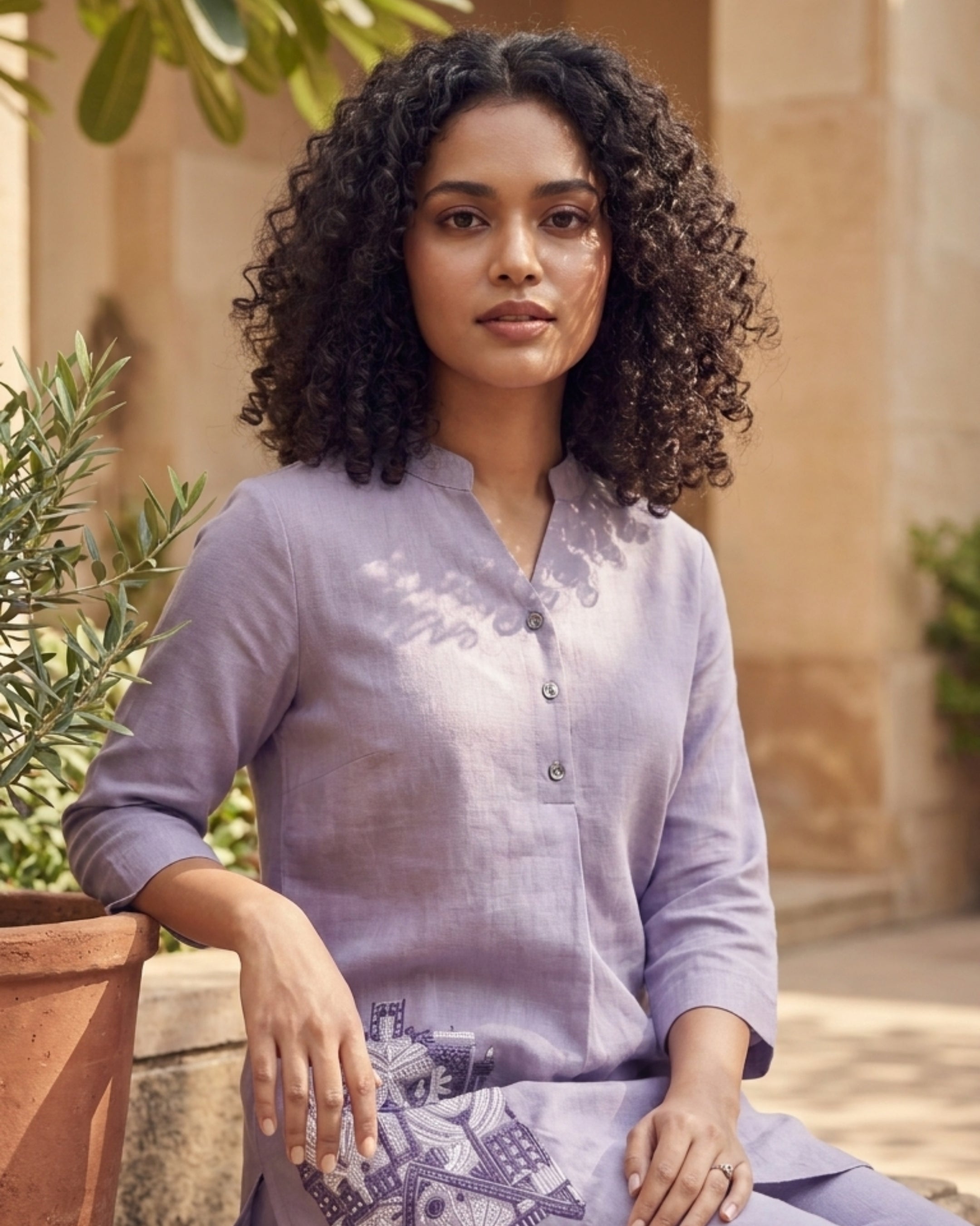 Lavender Kurta Co-Ord Set