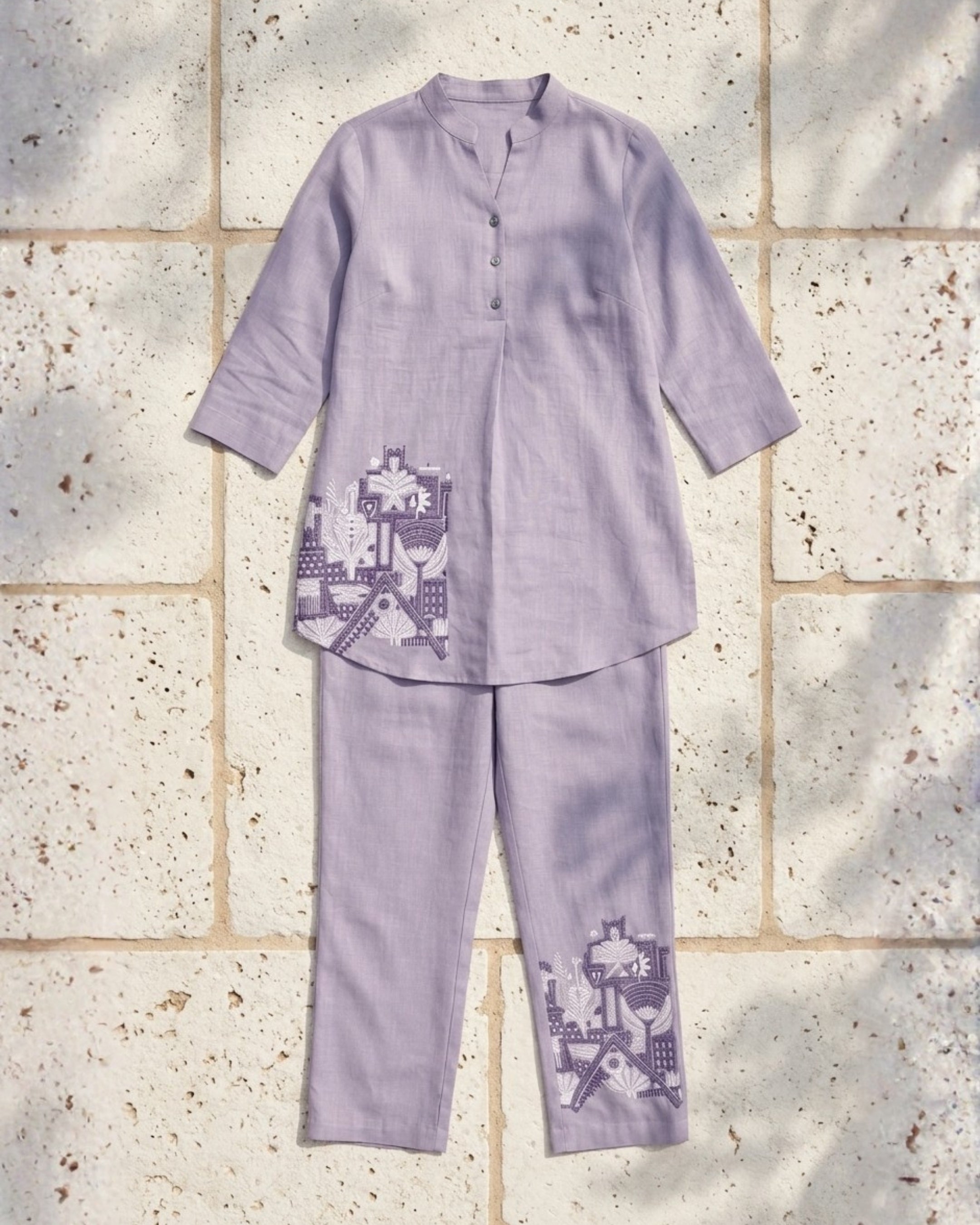 Lavender Kurta Co-Ord Set
