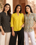 Women’s Printed Kurta Collection – Floral & Polka Prints