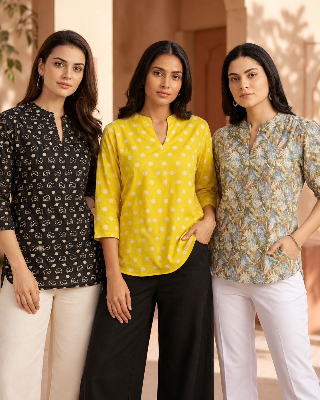 Women’s Printed Kurta Collection – Floral & Polka Prints